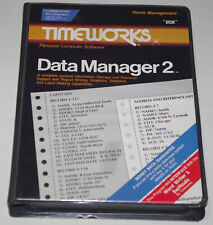 DATA MANAGER 2 by TIMEWORKS info manager C64 Disc software. 1983 excellent picture
