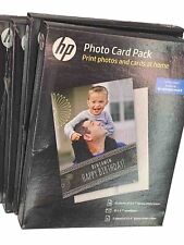HP Photo Card 4 Packs Of 10  5x7 Glossy Photo Printer Paper To Make Your Own picture