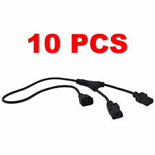 ( Lot of 10 ) AC Power Cord Extension Y Splitter Cable IEC320 C14 to 2x C13 picture