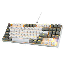 E-YOOSO 89 Keys Mechanical Keyboard, Wired Compact LED Backlit Keyboard for PC picture