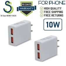 2-PACK 10W 2.1A Dual Port Wall Charger Cube For Amazon Kindle, iPad, Tablet [10 picture