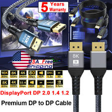 Displayport 2.0 1.4 1.2 DP Cable 16K 8K 4K Video Audio DP Male to DP Male Cord A picture