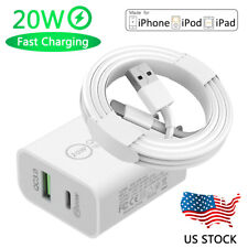 Fast Wall Charger Block USB 20W Power Adapter Cable Lot For iPhone 14 13 12 11 X picture