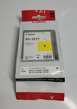 Canon PFI-107Y Yellow 130ml Ink Tank Toner Printer Cartridge Dated 2024 picture