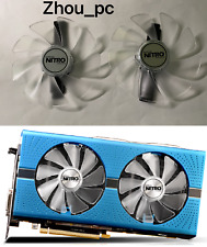 Graphics Card Replacement Cooler Fan For Sapphire Nitro RX 570 580 590 480 Blue picture