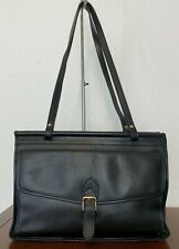 Vintage Jack Georges Black Leather Dowel Doctor Bag Briefcase USA picture