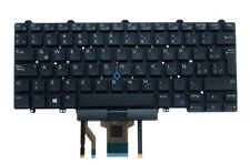Backlit Latin Spanish Keyboard teclado Pointer for Dell E7450 E7470,Dual Point picture