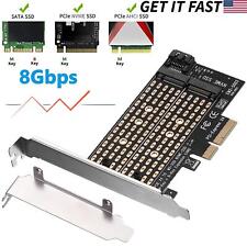 Adapter Card For M.2 NGFF to Desktop PCIe x4 x8 x16 NVMe SATA SSD PCI Express picture