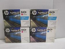 LOT OF 4 GENUINE HP 843B CYM PageWide XL Inks C1Q62A 2-C1Q63A C1Q64A 400ml NEW picture
