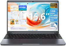 SGIN Laptop 15 Inch 12GB RAM 1024GB SSD Celeron N5095 Quad-Core 2.8GHz Mini HDMI picture