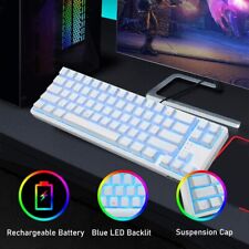 60% Wireless Bluetooth Mechanical Gaming Keyboard RGB Backlit Type C Portable US picture