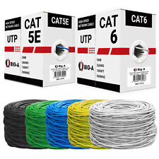 Cat5e Cat6 Cable 1000ft Solid 4 Pair Bulk Cat 5 Cat 6 Ethernet Cable (UTP CMR) picture