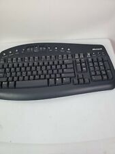  Microsoft Black Wireless MultiMedia Keyboard 1.1 1014 w/ NO Mouse or Receiver picture