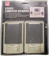 Vintage Home & Office Computer Speakers By Jasco New Old Stock picture