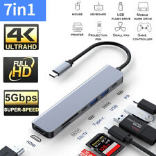 7-in-1 USB C Hub Multiport Type C Adapter For MacBook Pro/Air iPad Pro Laptop picture