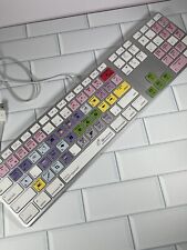Apple A1048 Digidesign USB Wired Avid Logic Keyboard Final Cut Pro Colored Keys picture