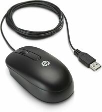 NEW Original HP Wired USB Optical DPI: 800 Mouse Black - QY777AA  picture