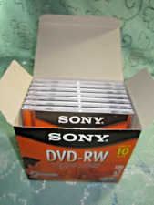 Sony DVD-RW Recordable DVD 4.7GB 120 Min Open Box 7 Packs With Cases New picture