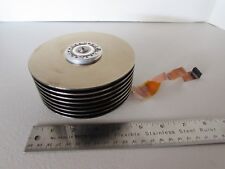 Vintage Computer Winchester Hard Drive Spindel w/8 Coated Platters 5” Wide picture