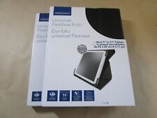 Lot of 2 Insignia Universal FlexView Folio Cases for most 9