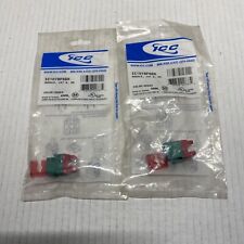 ICC IC1078F6GN Category 6 HD Module Connector Max Performance Signal Green 2PK picture