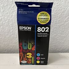 Epson 802 Cyan Magenta Yellow Ink Set T802120-BCS Expired: 12/2020 New Expired picture