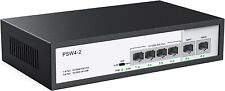 4 Port PoE Switch with 2 Ethernet Uplink, Extend Function Max Output 65W, 803.af picture