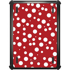 OtterBox Defender for iPad Pro / Air / Mini - Red White Bubbles Polka Dots picture