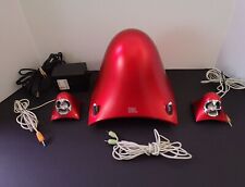 JBL Creature 2.1 Self Powered Satellite Speakers + Subwoofer in Fire Engine Red picture