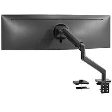 VIVO Black Mechanical Arm Single Monitor Desk Mount, Fits Ultrawides up to 49