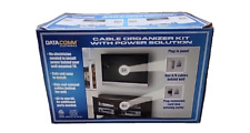 DataCom Flat Panel TV Cable Organizer Kit W/Duplex Surge Power Sol - New In Box picture