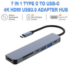 7-in-1 USB-C Hub Type C To USB 3.0 4K HDMI Multiport Adapter For Macbook Pro/Air picture