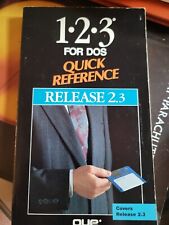 1-2-3 for DOS Quick Reference Guide, Release 3.1+ by Que Corp 1992 picture