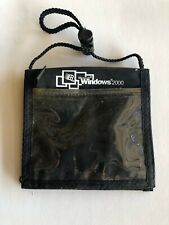 Rare Vintage Microsoft Windows 2000 ID Badge Holder w/Lanyard - from 1999 COMDEX picture