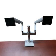 NEW HUMANSCALE M/FLEX M2.1 DUAL MONITOR ARMS DESK CLAMP MOUNT SILVER GREY $900+ picture