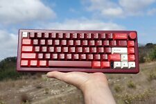 65% Red Gasket Mount Wireless Mechanical Keyboard | Lubed Linear | Jamón Keycaps picture