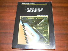 Vintage 1989 The Best Book of: dBase IV Software Manual 1st Edition Sams & Co. picture