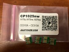 4 Toner Chips for HP CP1025NW, M175. M275 CE310A, CE311A, CE312A, CE313A Refill picture