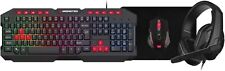 RGB gaming keyboard mouse headset bundle monster campaign picture