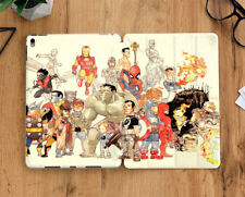 Hand drawn Marvel superheroes iPad case with display screen for all iPad models picture