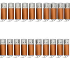 Orange 16GB 20PCS USB 2.0 Metal Rectangle USB Flash Drive Memory Stick PenDrive  picture
