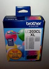Brother LC203CL XL 3-Pack Color Ink Cartridges LC2033PKS Genuine - NEW picture