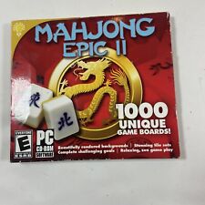 New Sealed Mahjon Epic II 1000 Unique Game Boards PC CD Rom Game (Rated E) picture