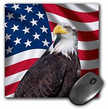 3dRose American Flag USA Bald Eagle Patriotism Patriotic Stars Stripes MousePad picture