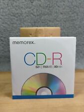 Lot(5)Memorex CD-R Discs 52X 10PK/PAQ 700MB/Mo 80min Disc w/ Paper Sleeves Loose picture