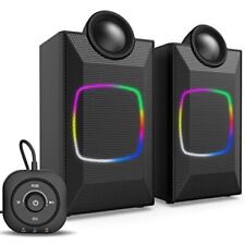 Desktop Computer Speakers RGB Computer PC Speakers Bluetooth 5.0 or 3.5mm AUX picture