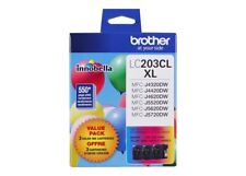 Brother LC203CL XL High Yield 550 Pages Ink Cartridge For Brother Printers 07/26 picture