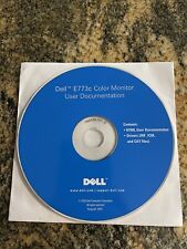Vintage Gaming Dell E773c CRT Monitor User Documentation Software Drivers CD picture