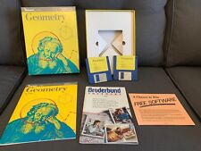 Vintage Sensei 1988 Apple Geometry Software w/Manuals Floppy & Box Broderbund picture