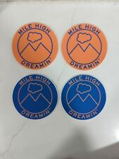 Salesforce Stickers Denver Mile High Dreamin' Dreamforce Orange Blue Decal Lot 4 picture